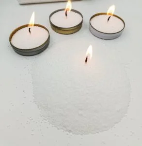 candle wax on the ground